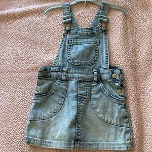 Jean overall dress
